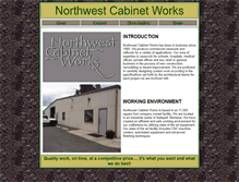 Tablet Screenshot of nwcabinetworks.com